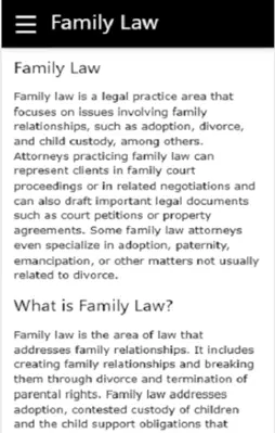 Family Law android App screenshot 1